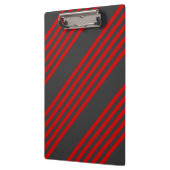 Rood en houtskool met vijf strippen klembord (Links)