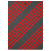 Rood en houtskool met vijf strippen klembord (Achterkant)