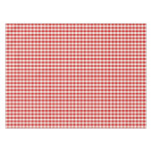 Rood- en Ivoorkust — Gingham Check Pset Tafelkleed (Voorkant (Horizontaal))