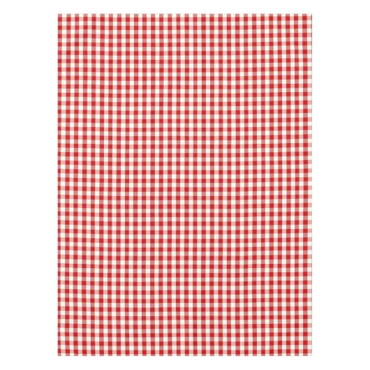 Rood- en Ivoorkust — Gingham Check Pset Tafelkleed (Voorkant)