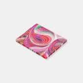 Rood en karmozijnrode Doodle met witte lijnen Post-it® Notes (Schuin)