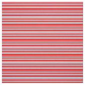Rood en Lichtblauw Patroon Stof (Swatch)