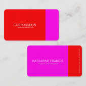 Rood- en magenta-visitekaartjes visitekaartje (Voorkant / Achterkant)