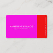 Rood- en magenta-visitekaartjes visitekaartje (Achterkant)