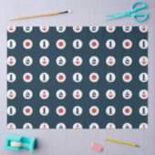 Rood en marine nautische serie ontwerp 7 tissuepapier (Craft)