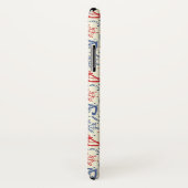 Rood- en marineachtergrond met anker Case-Mate iPhone case (Achterkant / rechts)