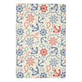 Rood- en marineachtergrond met anker mini klembord (Achterkant)