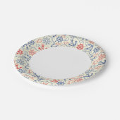 Rood- en marineachtergrond met anker papieren bordje (Gekanteld)