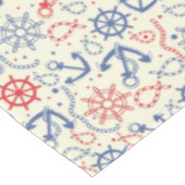 Rood- en marineachtergrond met anker tafelkleed (Gekanteld)