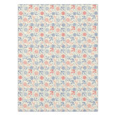 Rood- en marineachtergrond met anker tafelkleed (Voorkant)