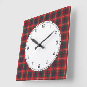 Rood en marineblauw draagster van Lovat Modern Tar Vierkante Klok (Hoek)