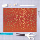 Rood en Metallic Goud Confetti Tissuepapier (Craft)