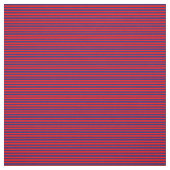 Rood en Midnight Blue gekleurde strepen Stof (Swatch)