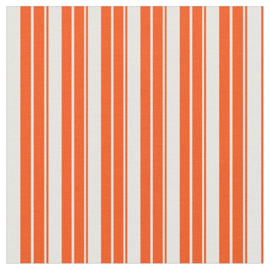 Rood en Mint Crème Striped/Lined Pattern Stof (Close Up)