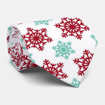 Rood en Mint Green Snowflakes kerst
