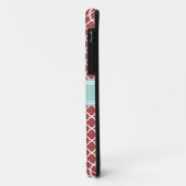 Rood en Mint Quatrefoil op maat Case-Mate iPhone Case (Achterkant/links)
