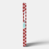 Rood en Mint Quatrefoil op maat Case-Mate iPhone Case (Achterkant / Links)