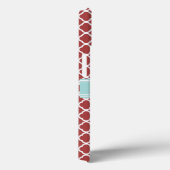 Rood en Mint Quatrefoil op maat Case-Mate iPhone Case (Achterkant / Rechts)