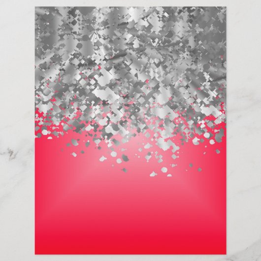 Rood en namaak glitters flyer (Voorkant)