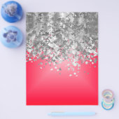 Rood en namaak glitters flyer (Enkel)