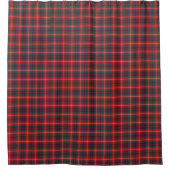 Rood en Navy Blauw Fraser van Lovat Modern Plaid Douchegordijn (Voorkant)