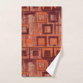rood en oranje abstract bad handdoek (Handdoek)