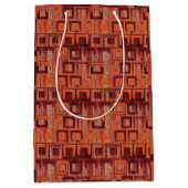 rood en oranje abstract medium cadeauzakje (Voorkant)
