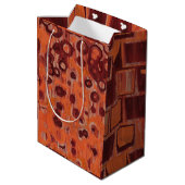 rood en oranje abstract medium cadeauzakje (Achterkant Gekanteld)