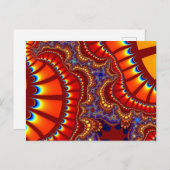 Rood en Oranje achtervoegsel Briefkaart (Voorkant / Achterkant)