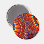 Rood en Oranje achtervoegsel Magneet (Voorkant / Achterkant)