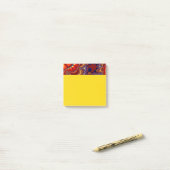 Rood en Oranje achtervoegsel Post-it® Notes (Op bureau)