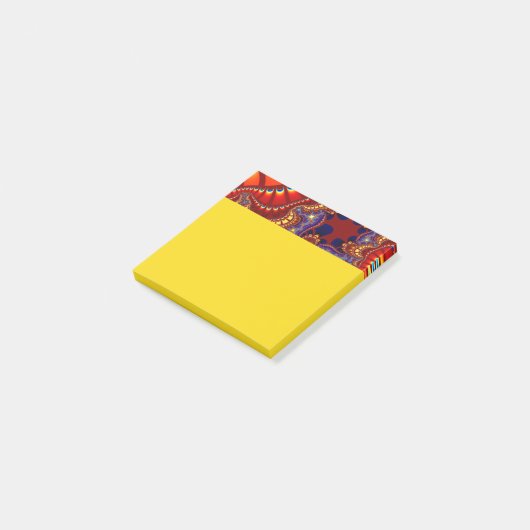 Rood en Oranje achtervoegsel Post-it® Notes (Schuin)