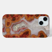 Rood- en Oranje-Agate Slab Case-Mate iPhone Case (Achterkant (horizontaal))