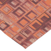 Rood en Oranje geometrisch Medium Tafelloper (Hoek)