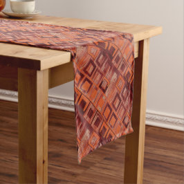 Rood en Oranje geometrisch Medium Tafelloper