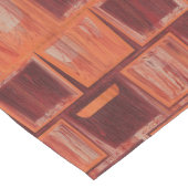 Rood en Oranje geometrisch Medium Tafelloper (Hoek)