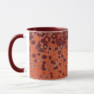 Rood en Oranje geometrisch Mok