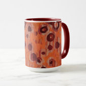 Rood en Oranje geometrisch Mok (Voorkant rechts)