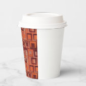 Rood en Oranje geometrisch Papieren Bekers (Links)