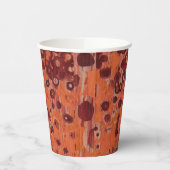 Rood en Oranje geometrisch Papieren Bekers (Links)