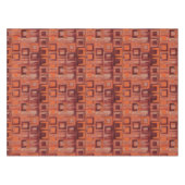 Rood en Oranje geometrisch Tafelkleed (Voorkant (Horizontaal))