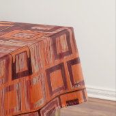 Rood en Oranje geometrisch Tafelkleed (Voorbeeld)