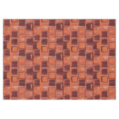 Rood en Oranje geometrisch Tafelkleed (Voorkant (Horizontaal))