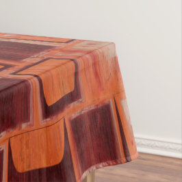 Rood en Oranje geometrisch Tafelkleed