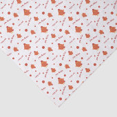 Rood en Oranje gepatenteerd plakpapier voor kippen Tissuepapier (Detail)