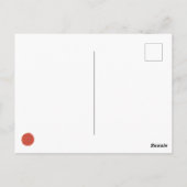 Rood en Oranje gevogelte Briefkaart (Achterkant)