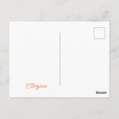 Rood en Oranje gevogelte Briefkaart (Achterkant)