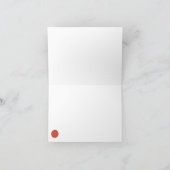 Rood en Oranje gevogelte kippenhoed Kaart (Binnen)