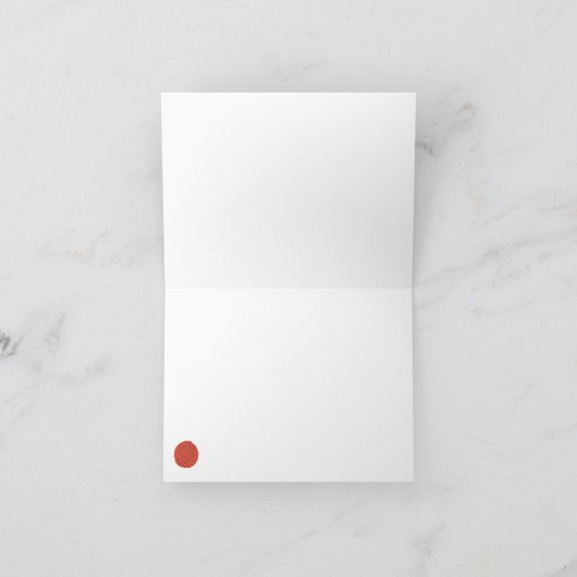 Rood en Oranje gevogelte kippenhoed Kaart (Binnen)