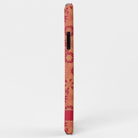 Rood en Oranje Hoesje-Mate iPhone Case (Achterkant/rechts)